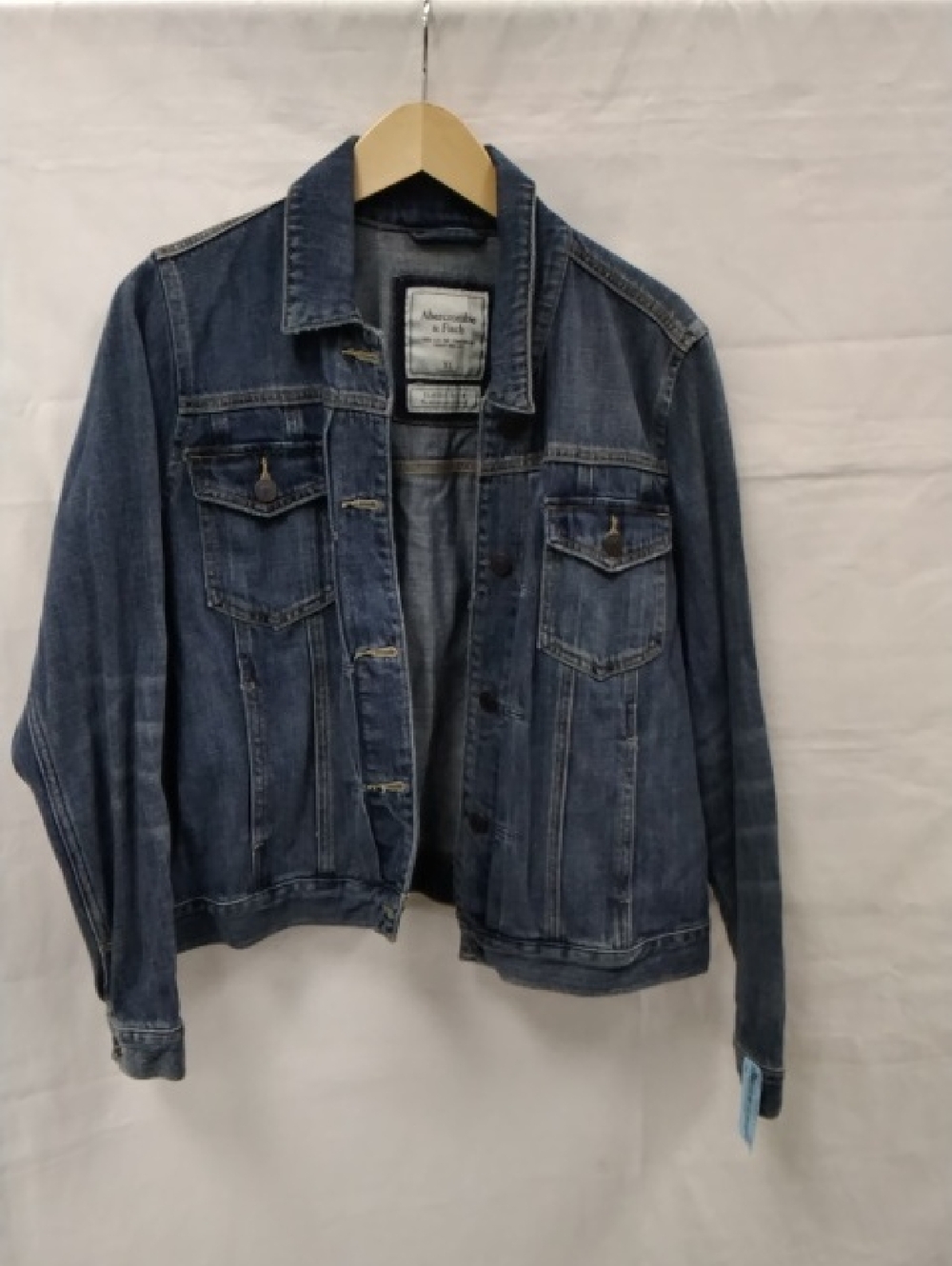 Abercrombie & Fitch Dark Blue Denim Trucker Jacket